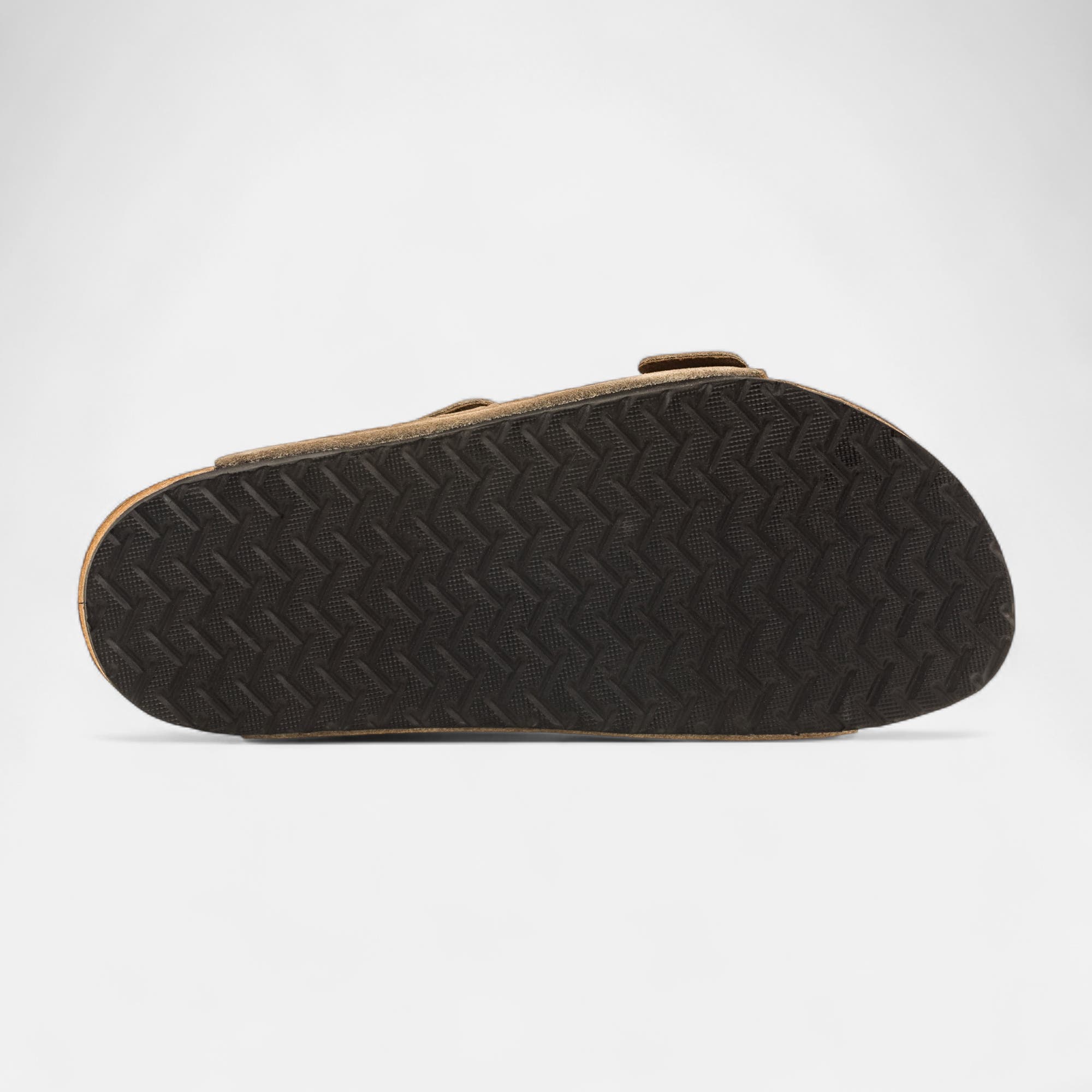 Mules semelle liège Homme en cuir beige