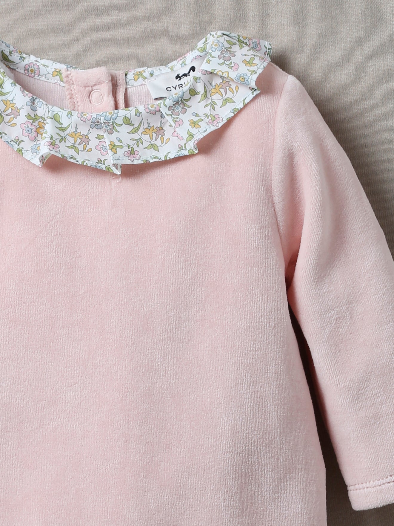 Dors-bien en velours et tissu Liberty + doudou