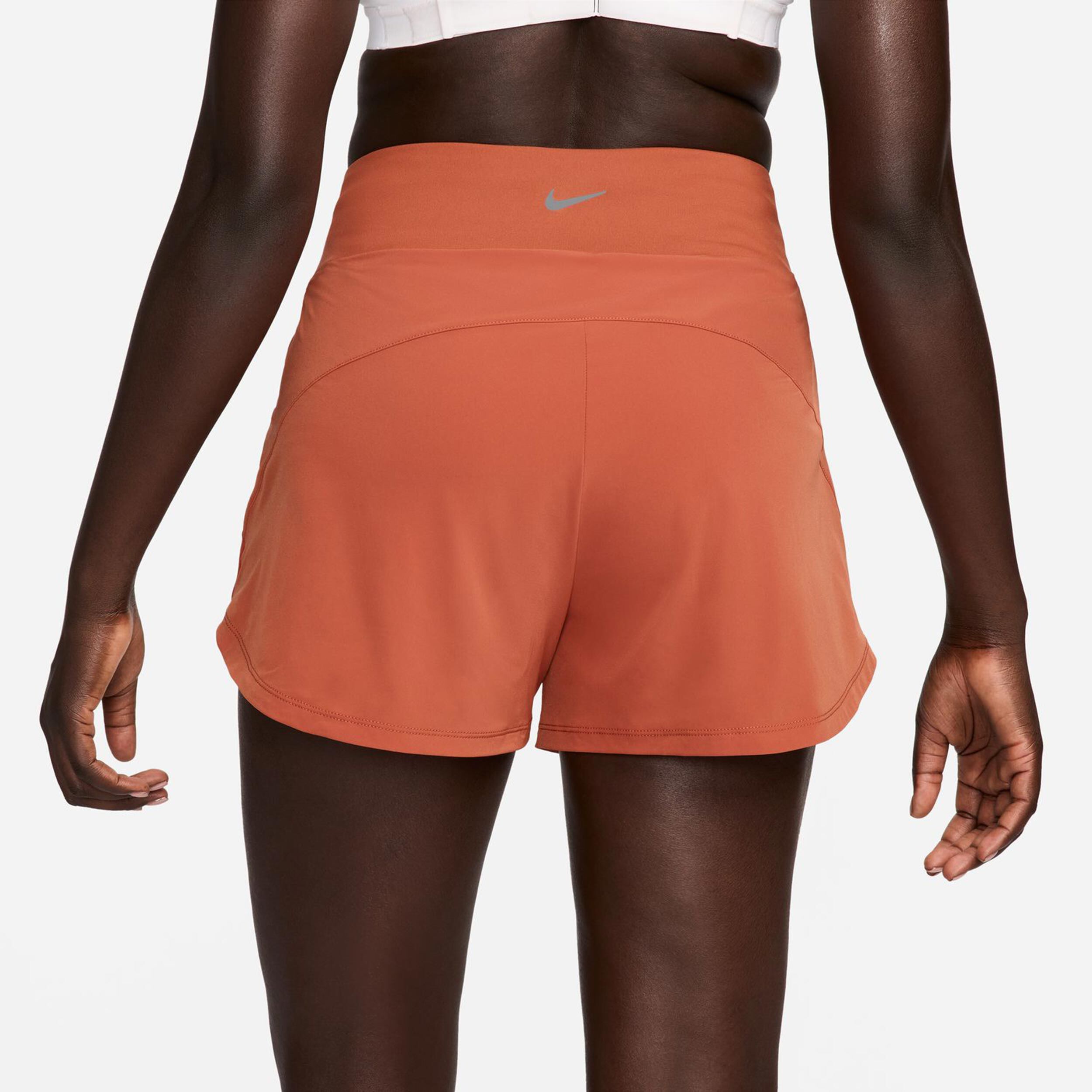 Nike Dri-Fit Bliss Fitness High-Waisted 3in Shorts Femmes - Marron