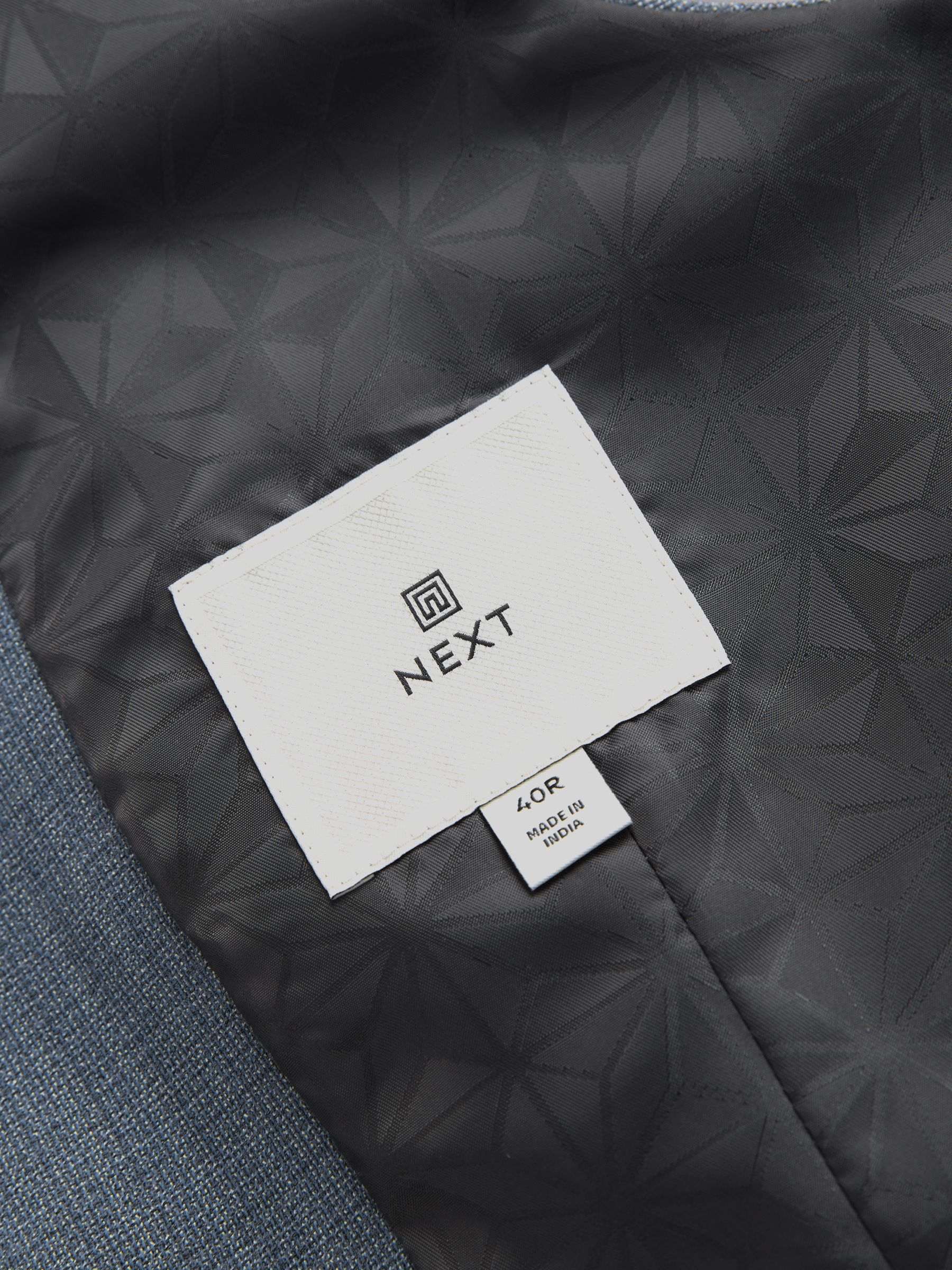 Lichtblauw - Herenvest met textuur