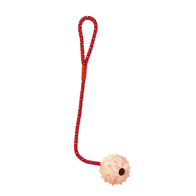 Hundezubehör - Spielball am Seil - L: 45 cm