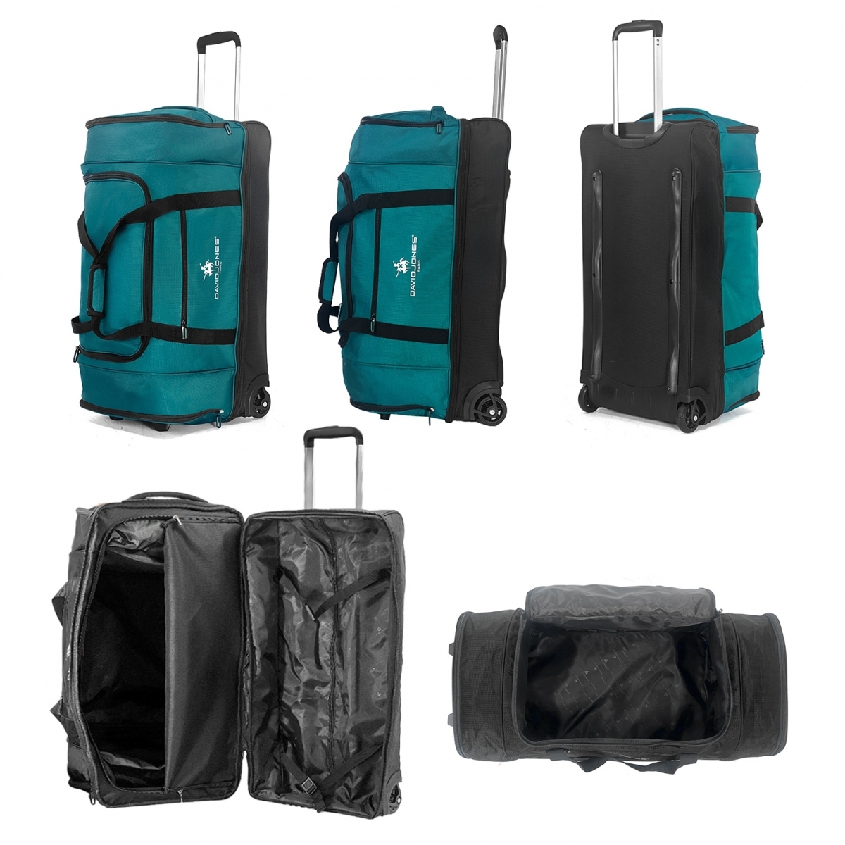 David Jones Sac de voyage à roulettes 105L double compartiment David Jones Taille L 75cm