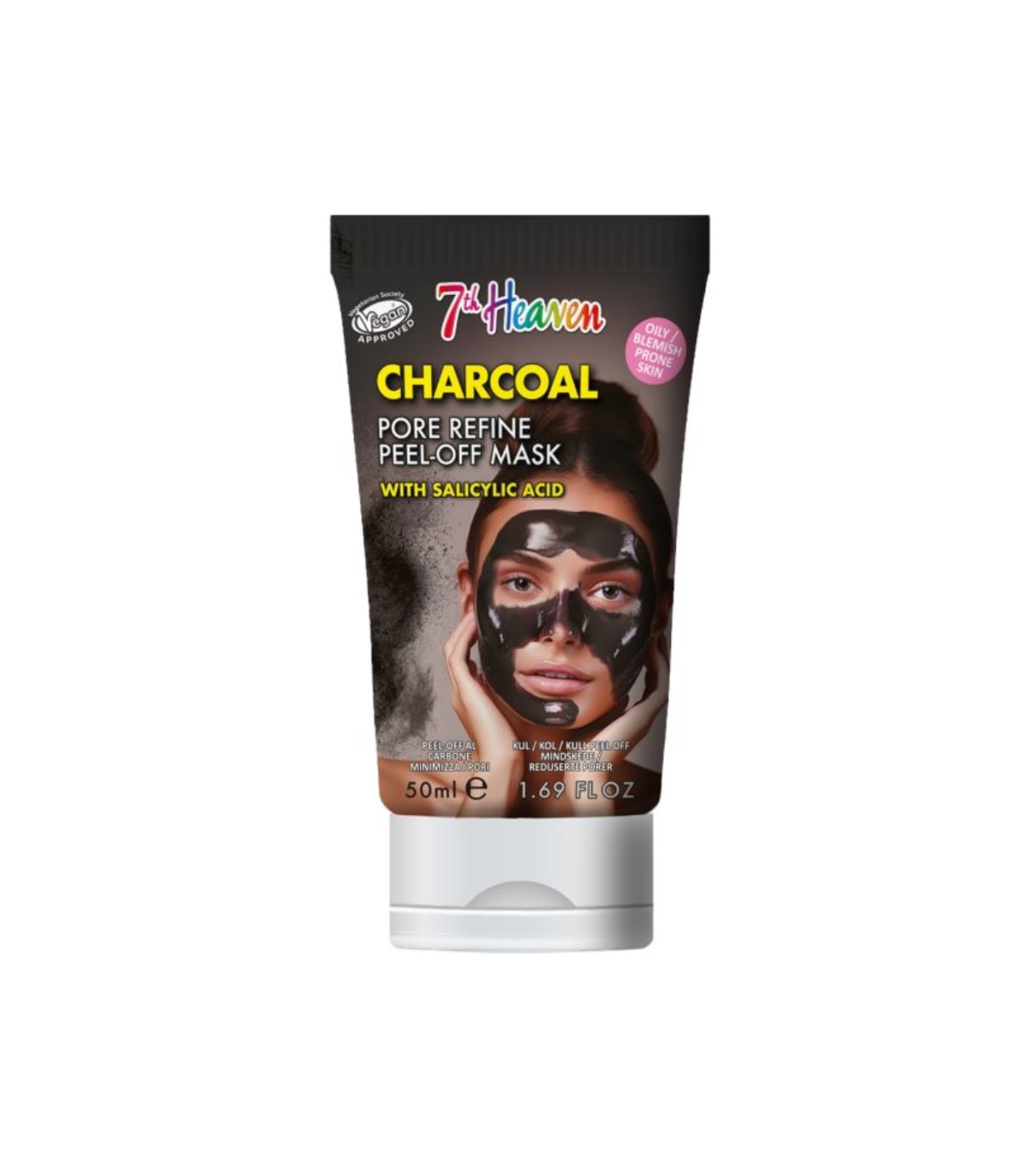 Montagne Jeunesse - 7th Heaven - Máscara Peel Off com Ácido Salicílico Charcoal