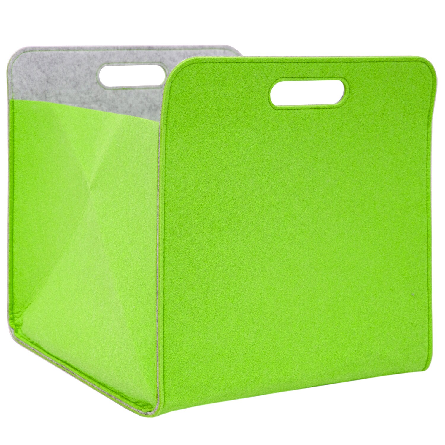 Aufbewahrungsbox 2er Set Cube Filz Apfelgrün 33x38x33cm