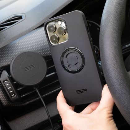Support Smartphone SP Connect Voiture ventillation chargeur inclus SPC+ - Noir