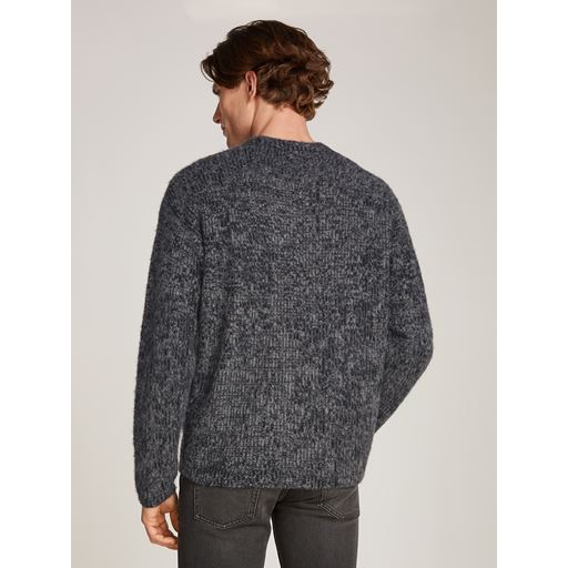 Calvin Klein Jacquard Alpaca Blend Pullover, Ck Black Heather, M