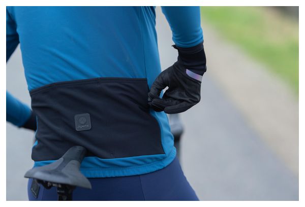 Maillot cycliste manches longues - Homme - Bleu - Rogelli Signature