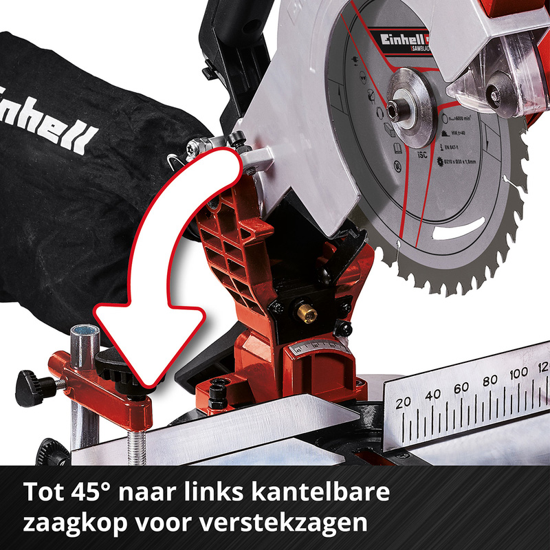 Einhell TE-MS 18/210 accu afkort- & verstekzaagmachine (body) 18V Li-ion