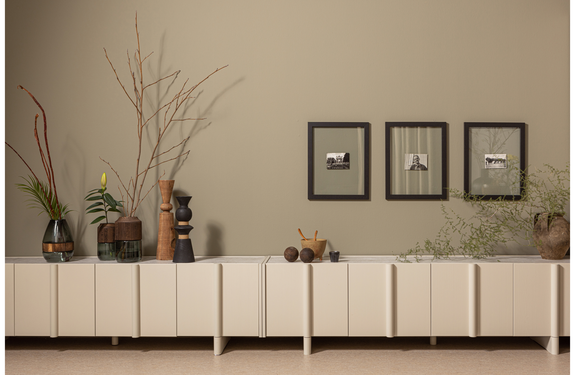 WOOOD Exclusive tv meubel Basu Basu concrete decor optiepakket t.b.v. TV meubel