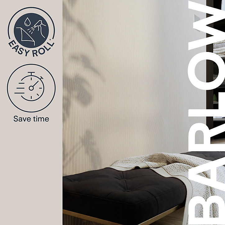 Papier peint pré-encollé vinyle intissé Easy Roll GoodHome Barlow beige l.53 x H.1005 cm