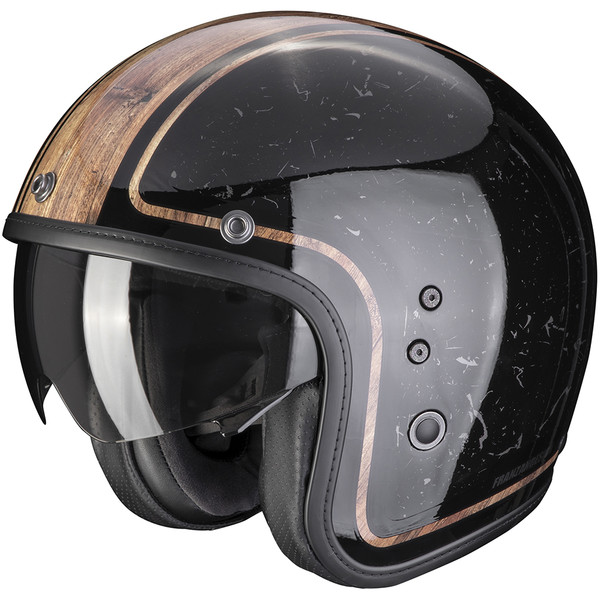 Scorpion - Casque Belfast Evo Retrol Noir / Marron