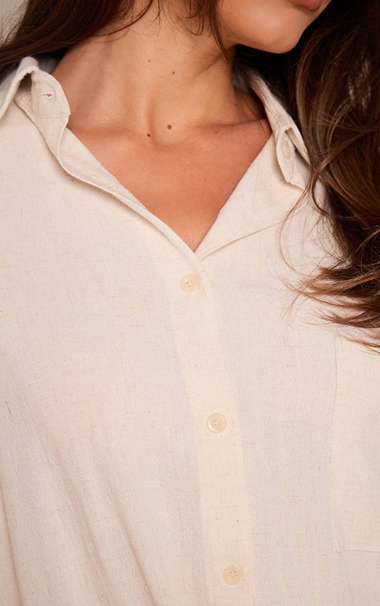 Amande Ensemble Chemise Oversize En Lin Coordonné