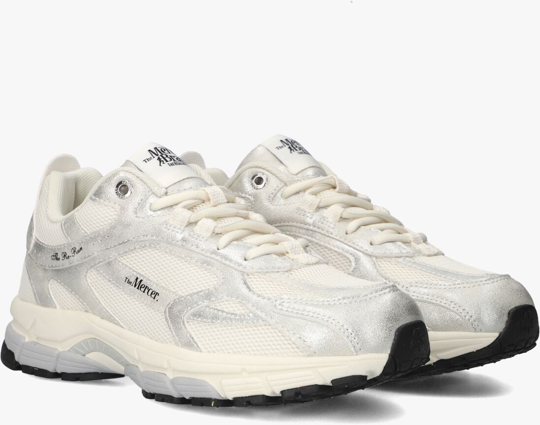 zilveren mercer amsterdam lage sneakers the re-run metallic