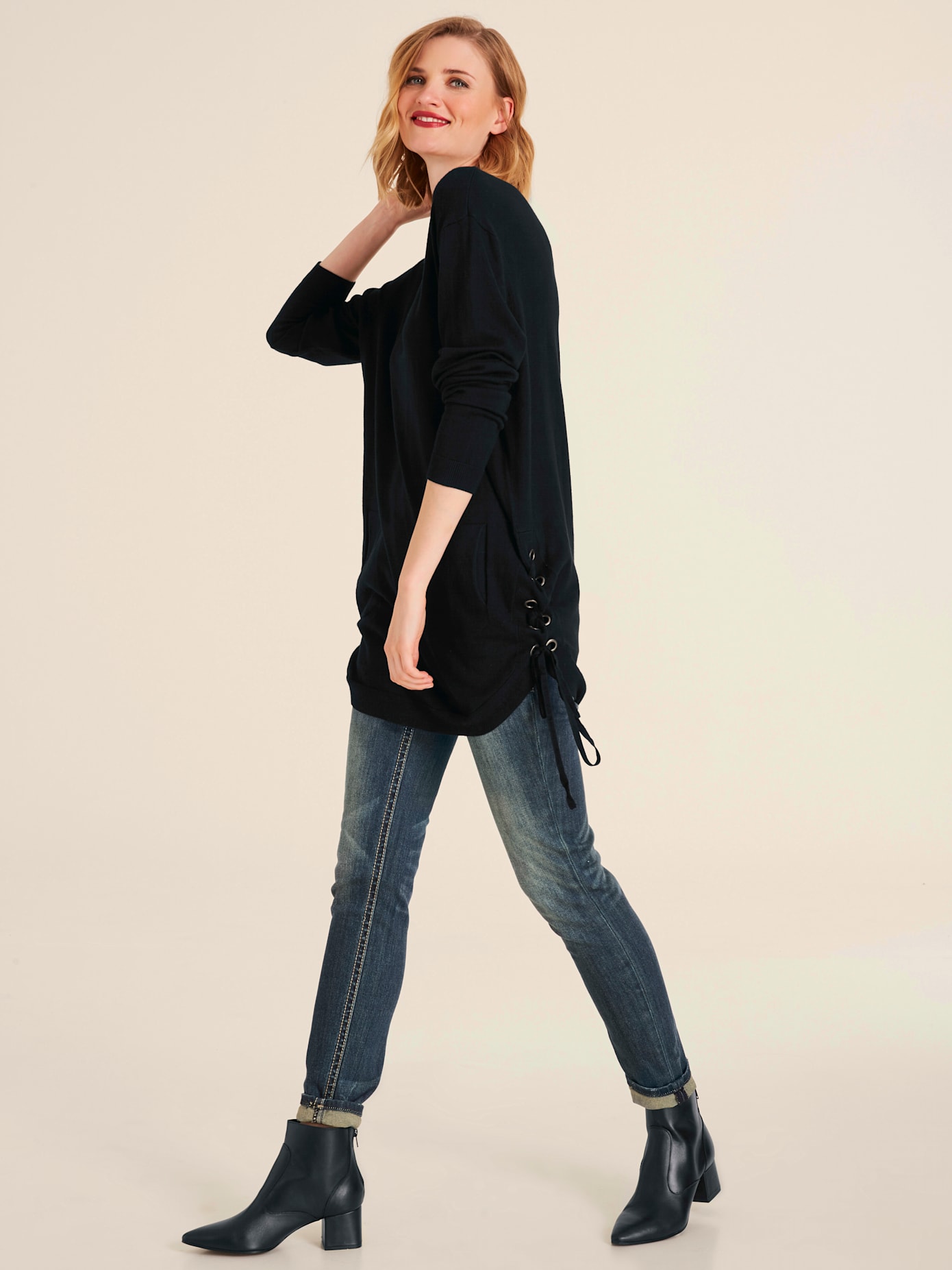 Pull long encolure ronde