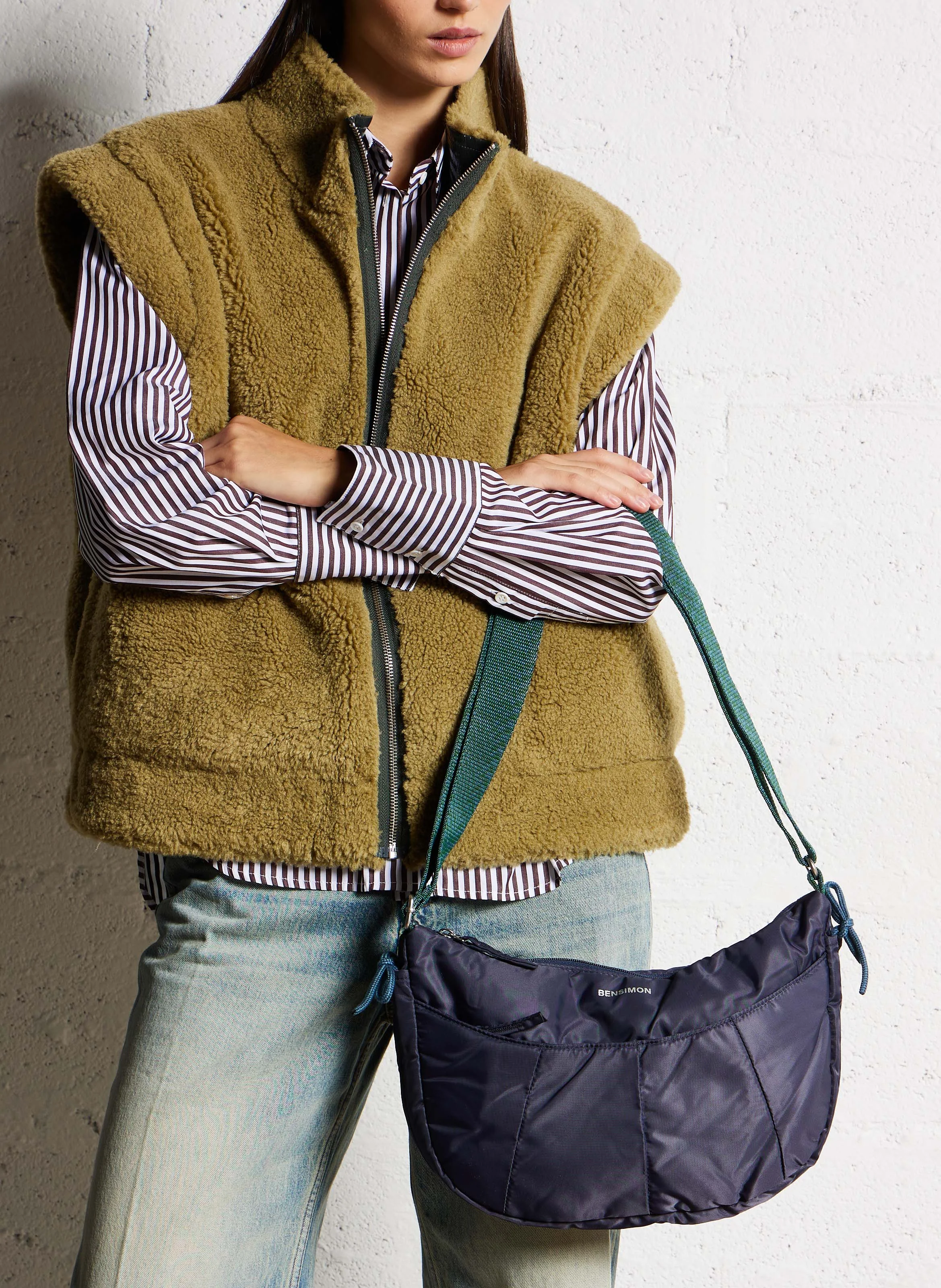 Sac bandoulière lune | Bleu