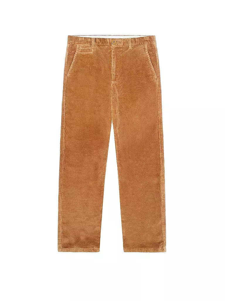 KNOWLEDGE COTTON APPAREL Cordhose Straight Fit CHUCK camel