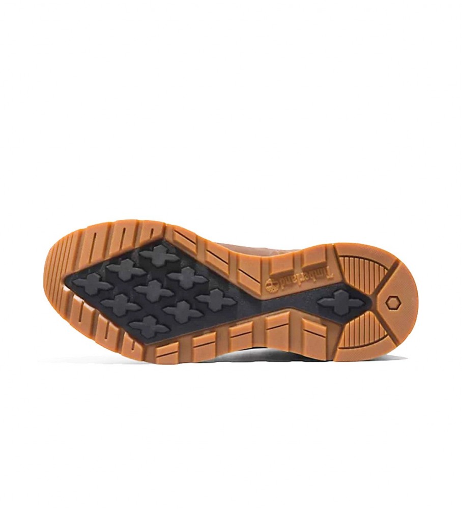 Botas Timberland Sprint Trekker Mid Cathay Spice em couro marrom