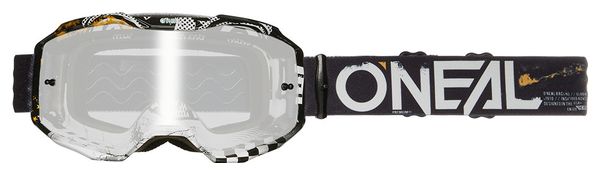 Masque O'Neal B-10 Attack Noir Ecran SIlver Mirror