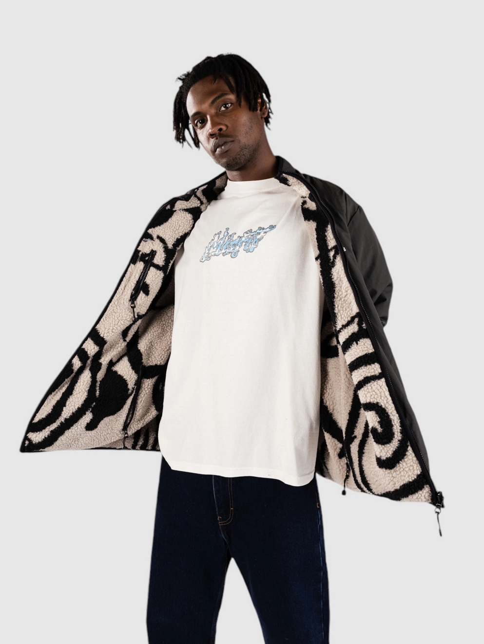 Misfit Shapes Gamma Ray Zip Hoodie grey