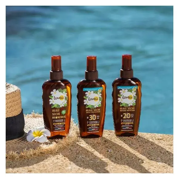 Lovea Protetor Solar Óleo Seco Monoi de Tahiti FPS20 150ml