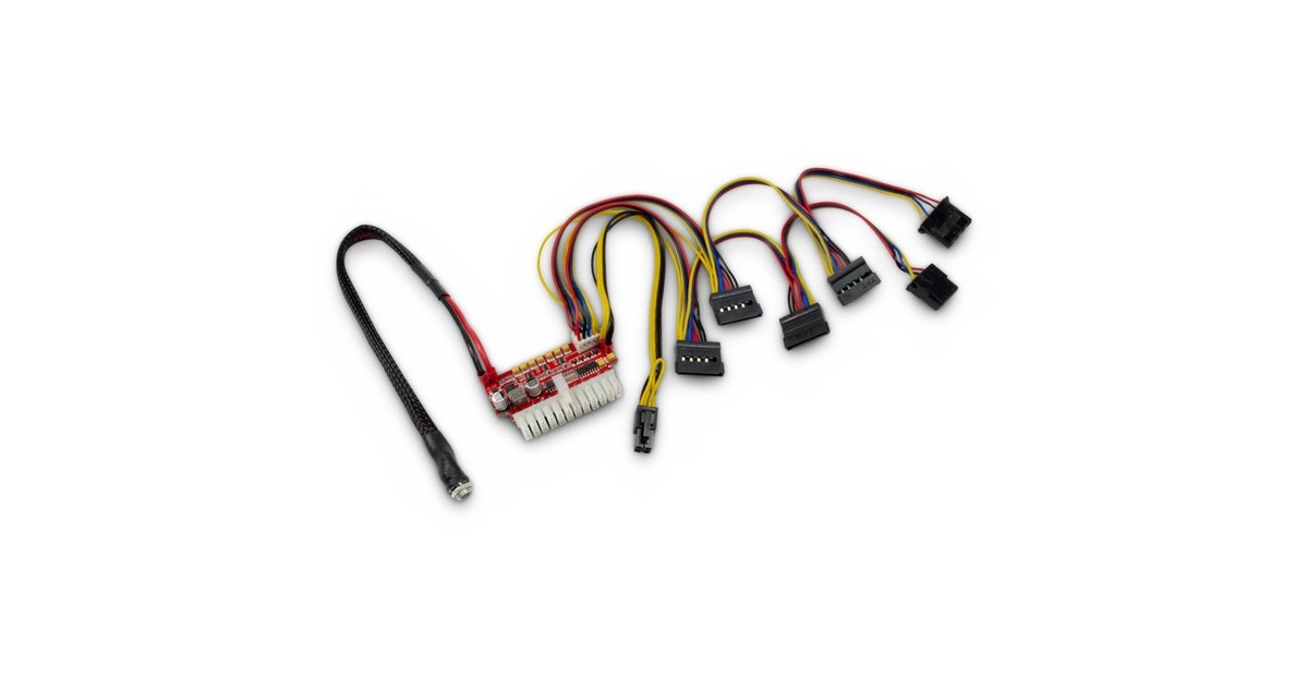 Inter-TechMini-ITX PSU 200W NAS DC/DC adapter  (Zonder voedingseenheid, ondersteunt voedingen tot 200W)