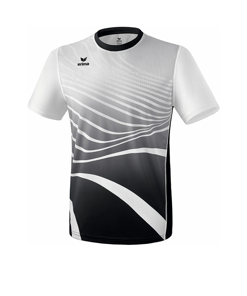 Erima T-Shirt Running Kids Schwarz Weiss
