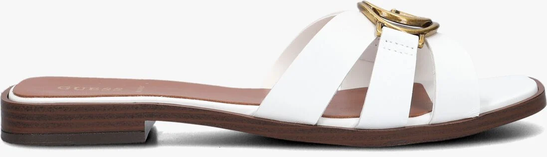 GUESS witte guess slippers symo