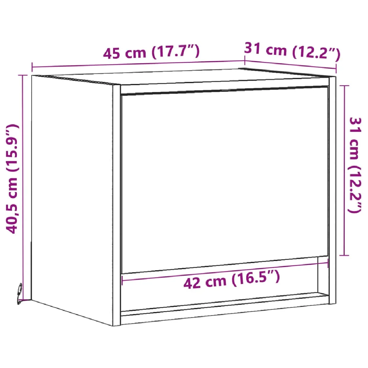 vidaXL Tables murales LED 2 pcs