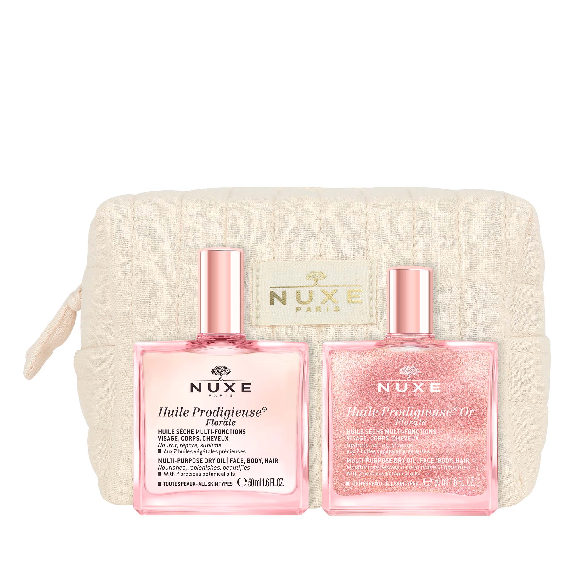 Duo Huile Prodigieuse® Florale und Or Florale - Trockenöl Gesicht, Körper, Haare