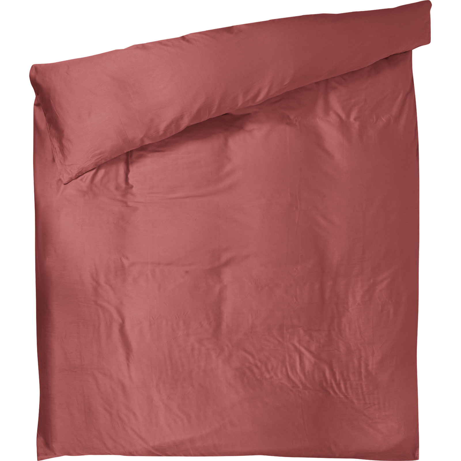 Bettwäsche Satin unifarben 50x70 Kissenbezug, rosa