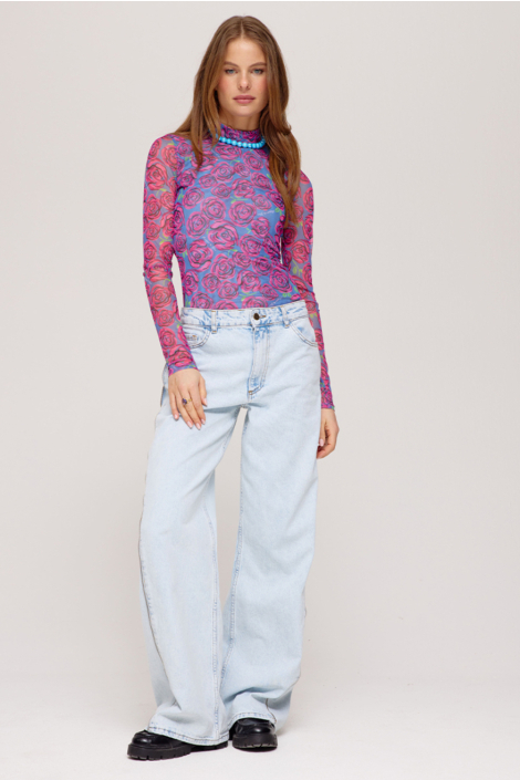Harper & Yve roze dames t-shirt