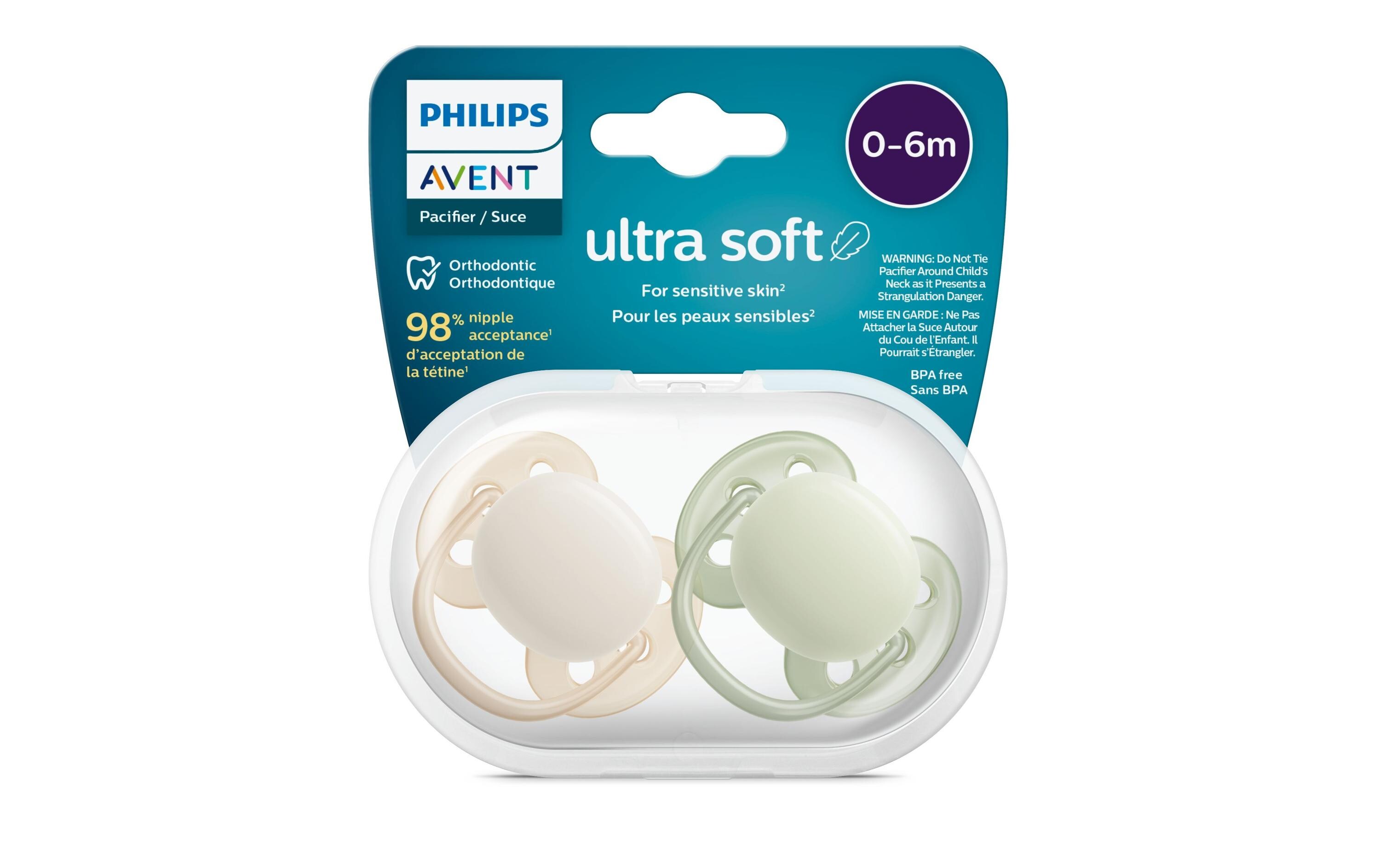 Nuggi ultra soft 0-6 Mt. Hellgrün/BeigeSauger aus 100% lebensmitteltauglichem Silikon