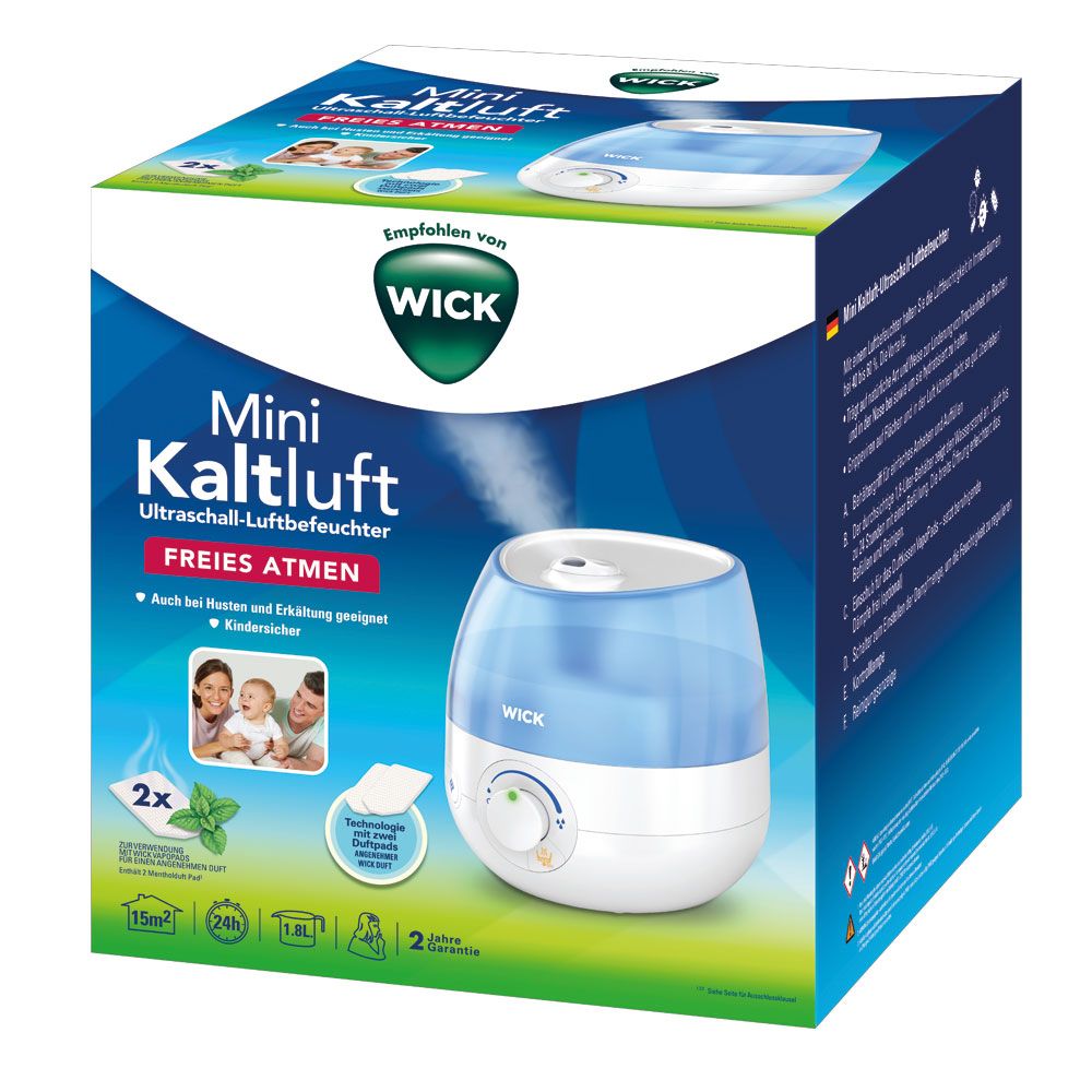 WICK Mini Kaltluft Freies Atmen Ultraschall-Luftbefeuchter