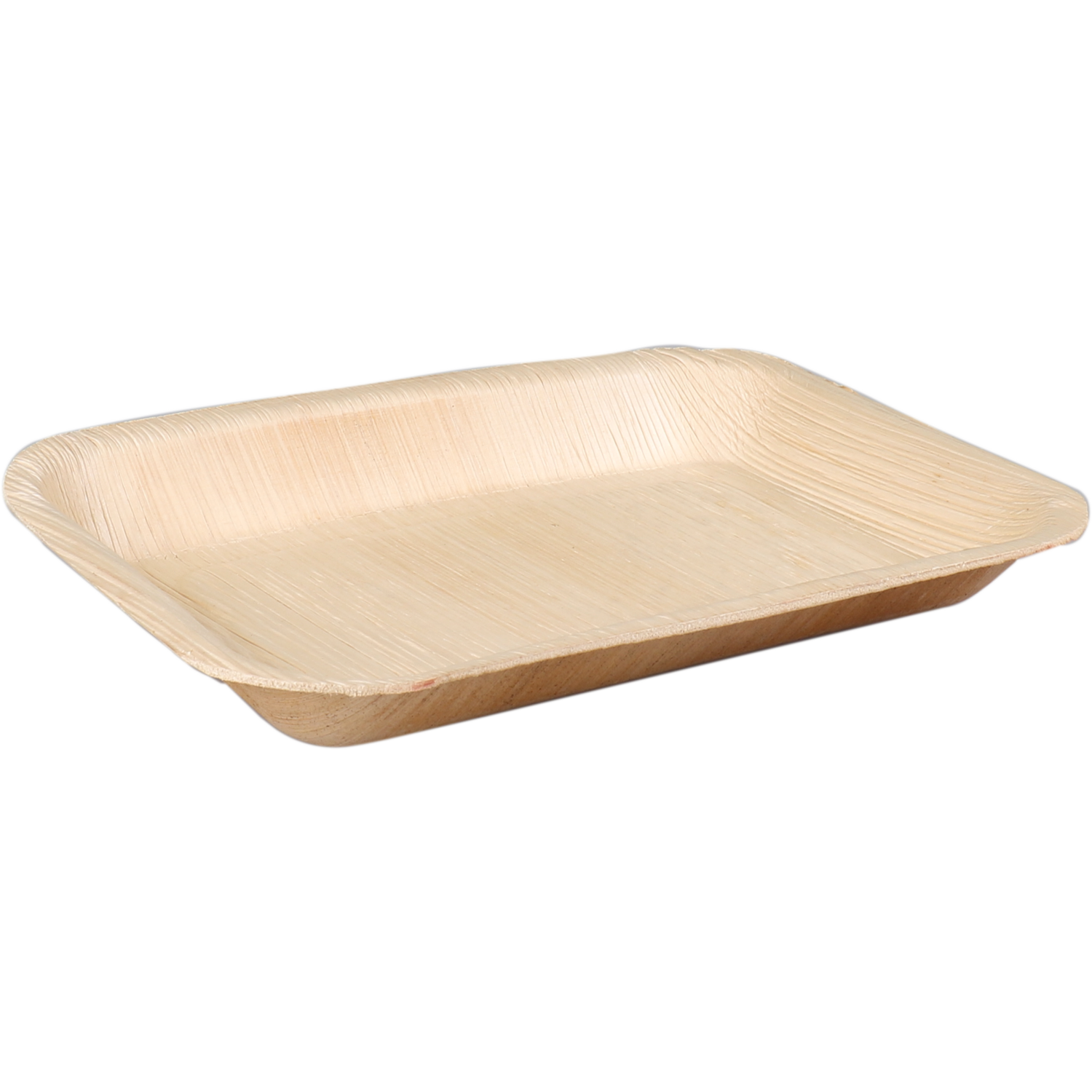 Depa Bord, rechthoekig, 1-vaks, palmblad, 24x16cm, naturel