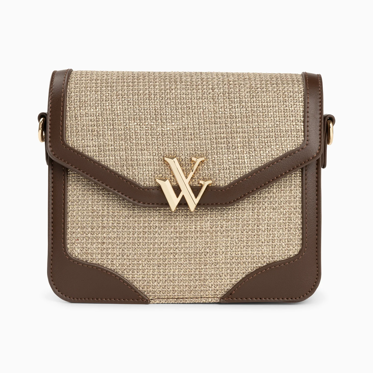 Sacs-Petit sac cartable Blair marron en tweed