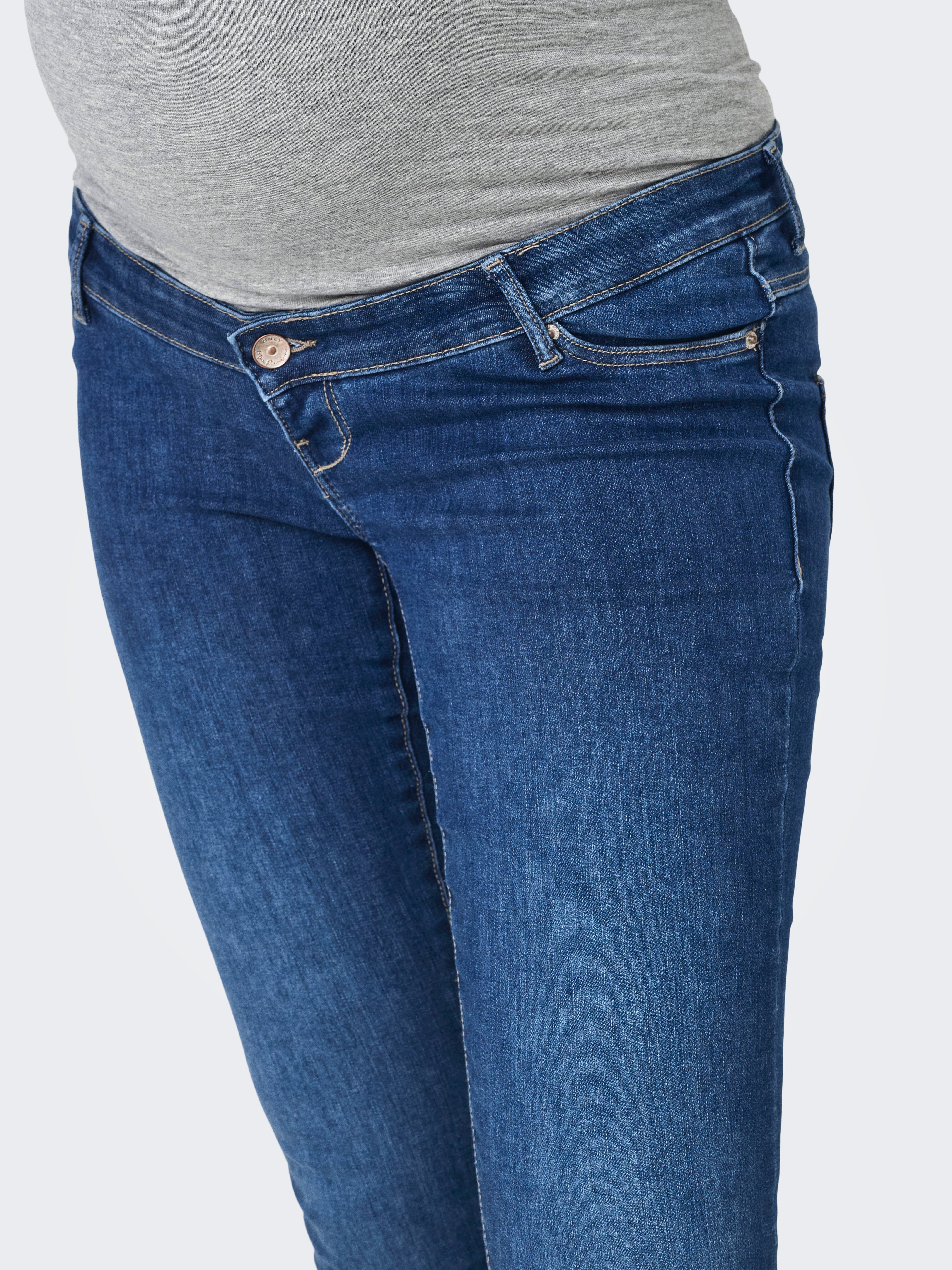 OLMROSE Hohe Taille Skinny Fit Jeans Medium Blue Denim