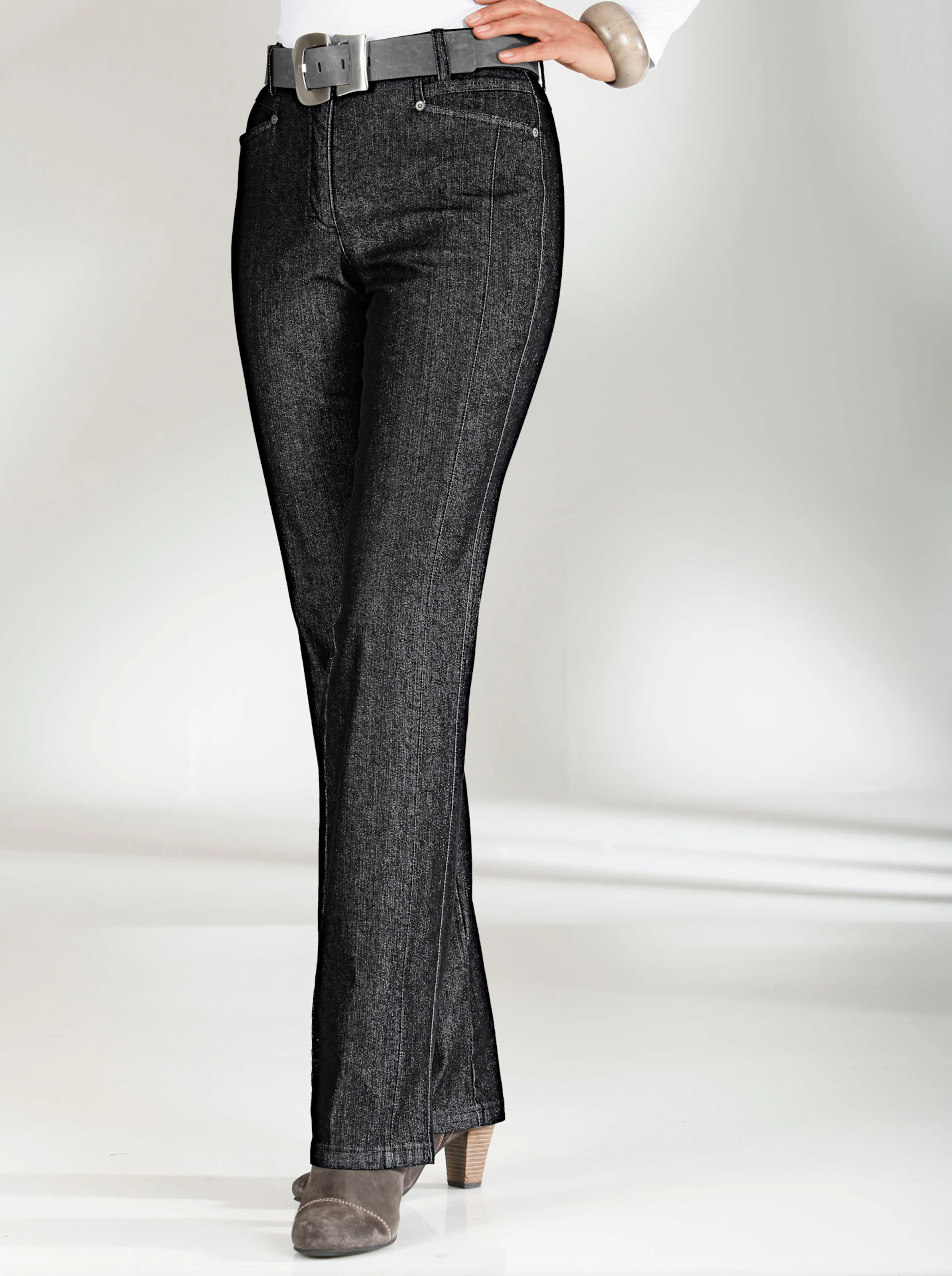 Cosma Gerade Jeans in schwarz