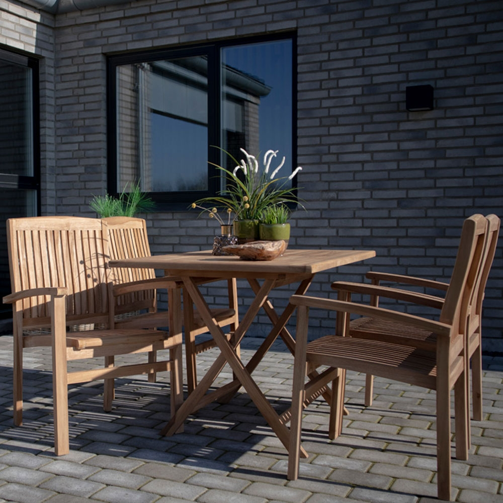 Houten tuintafel Jane Naturel