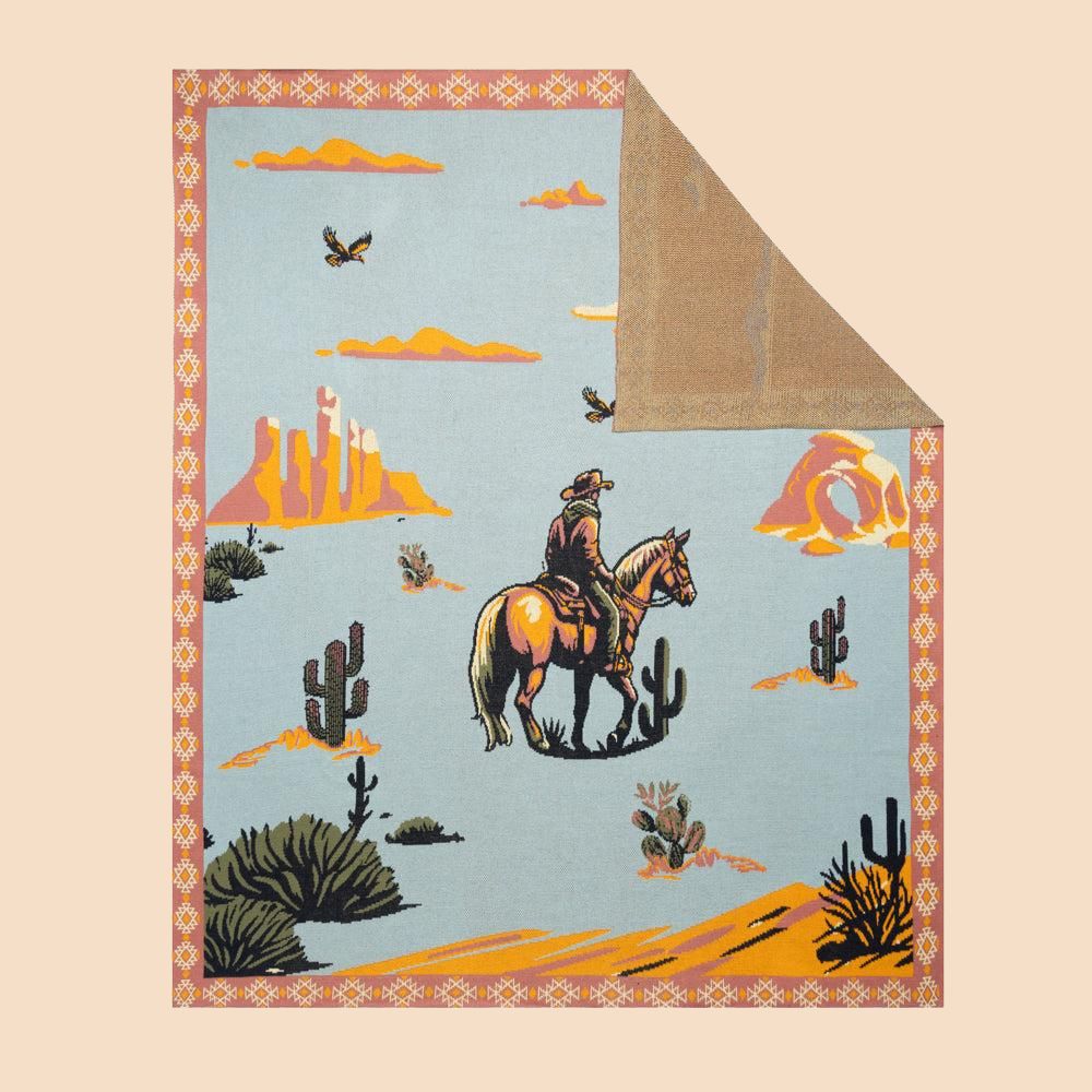 Myra Bag Lone Bronco Rider Throw