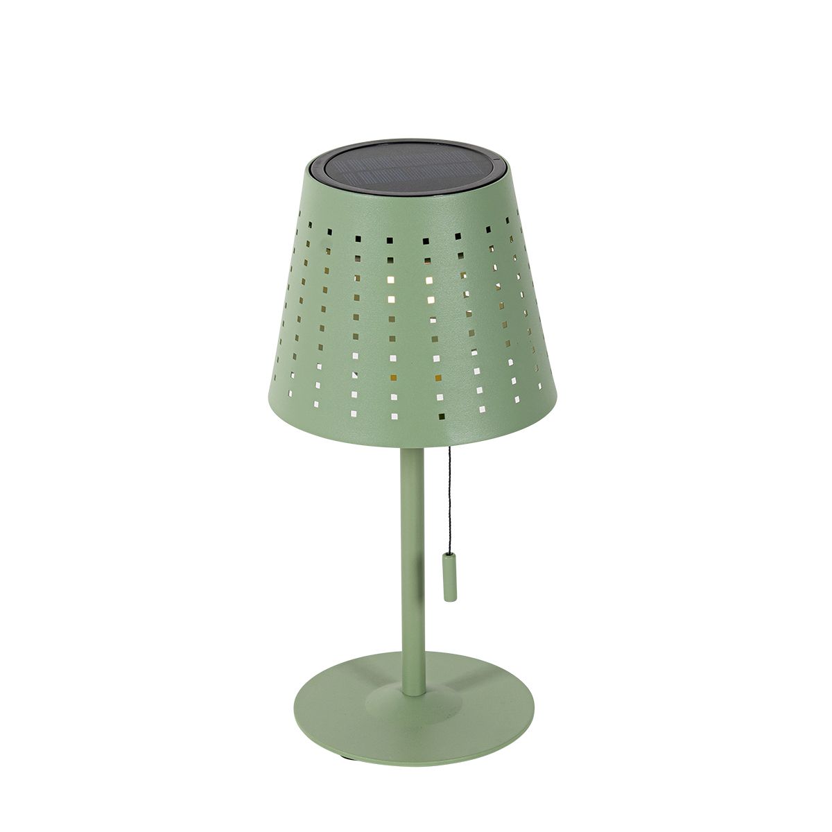Set van 2 tafellampen groen oplaadbaar en solar - Ferre