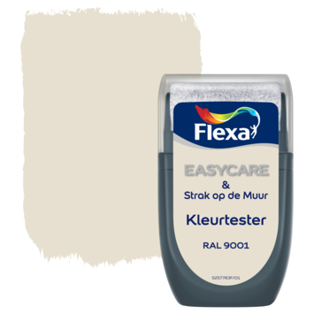Flexa Strak op de muur Kleurtester RAL9001 Créme wit mat