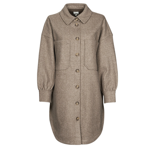 Only - ONLTRILLION L/S OVRS SHACKET PNT NOOS - Marron