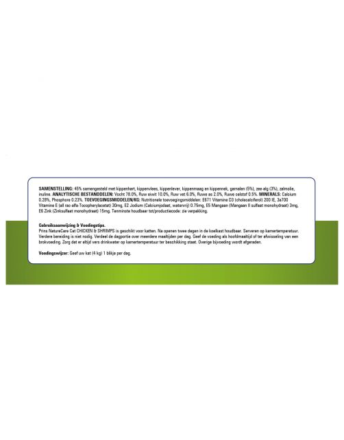 Prins Naturecare Cat 200 g - Kattenvoer