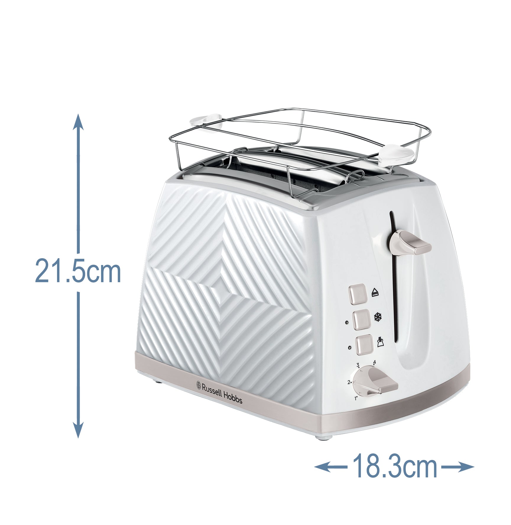 Russell Hobbs  Groove 2S toaster - hvid