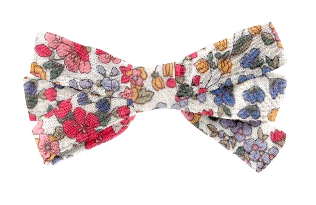 Barrette Ruban Porcelaine Rosée