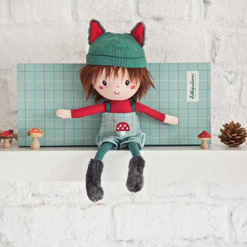 Louis poupée dans sa boîte cadeau Multicolore - LILLIPUTIENS