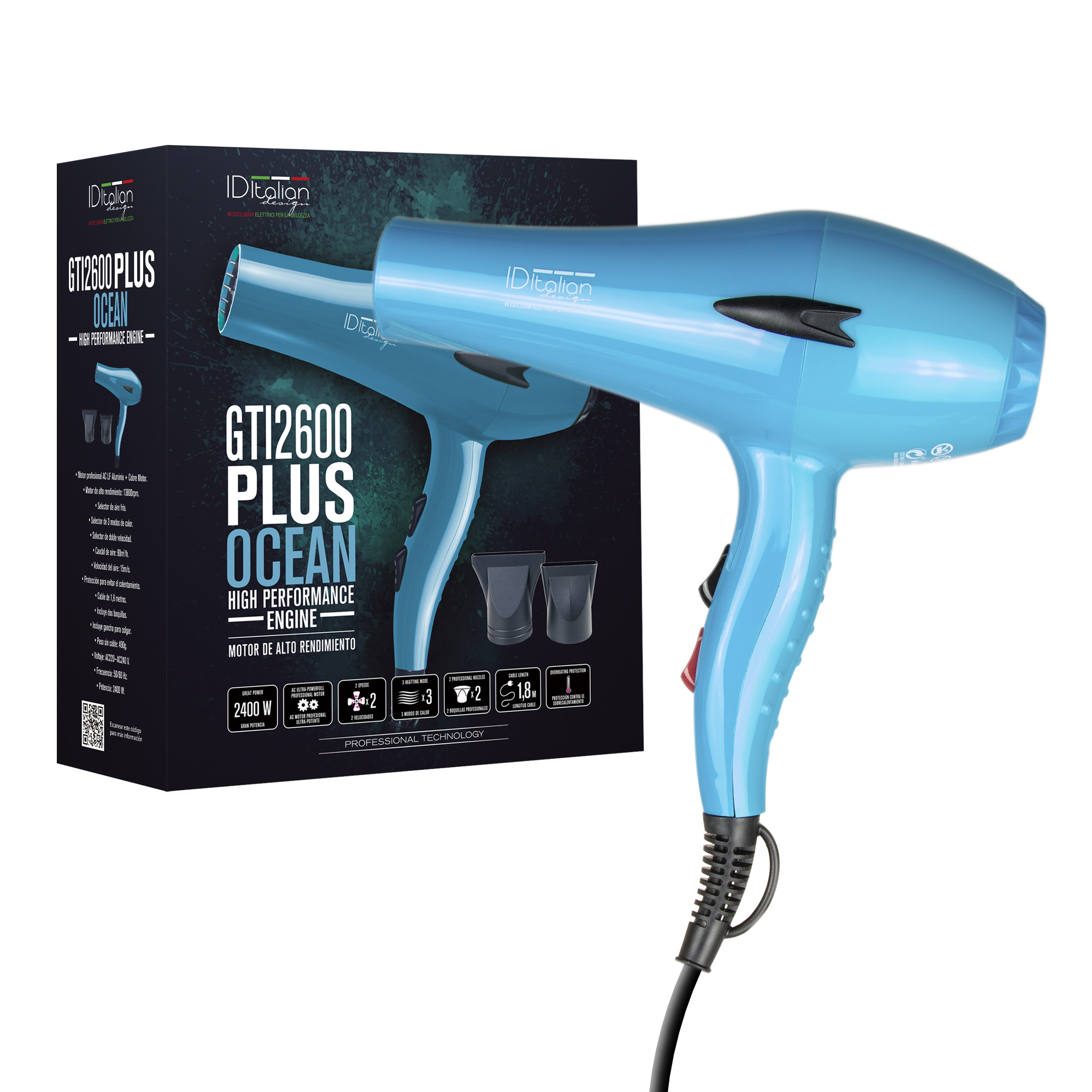 Italian Design GTI 2600 Ocean Plus Hair dryer