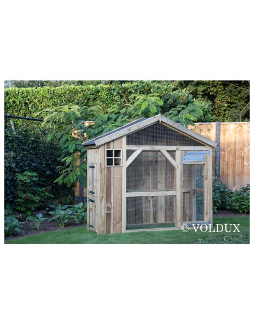 Voldux Volière S2 Links - Vogelverblijven - 215x70x185 cm Naturel