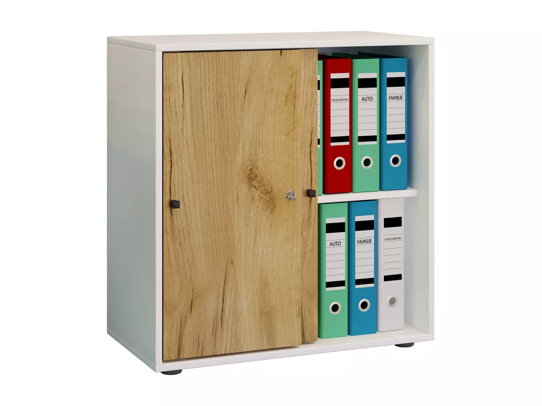 Armoire de bureau portes coulissantes Lona 2x