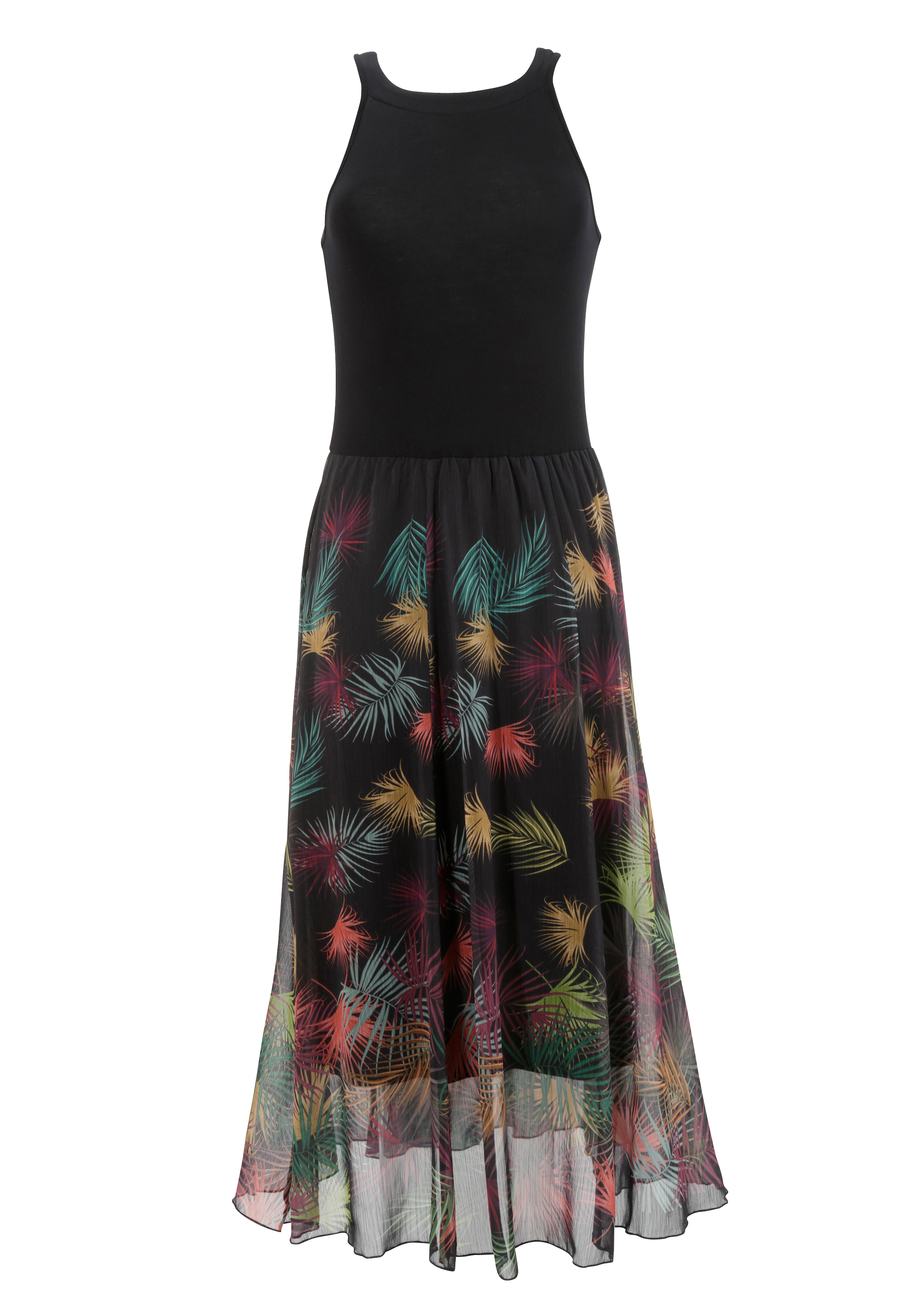 Aniston SELECTED Sommerkleid mit buntem Blätterdruck